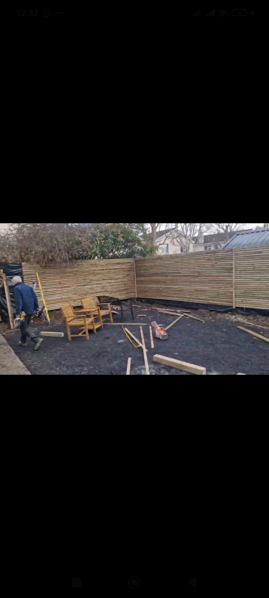 Fencing service on landscaping service